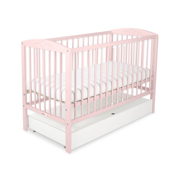 Kinderbed met Lade 120x60 cm - Harten STANDARD