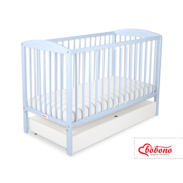 Kinderbed met Lade 120x60 cm - Harten STANDARD