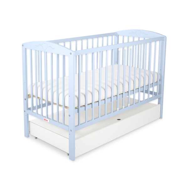 Kinderbed met Lade 120x60 cm - Harten STANDARD