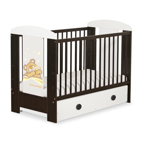 Kinderbed met Lade 120x60 cm - Tedy Bear Barnaba MAXI Teddy Bear Branaba