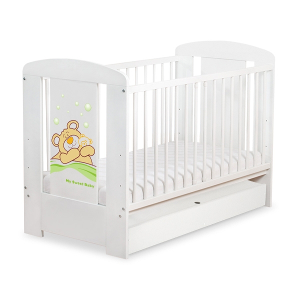 Kinderbed met Lade 120x60 cm - Tedy Bear Barnaba STANDARD Teddy Bear Branaba