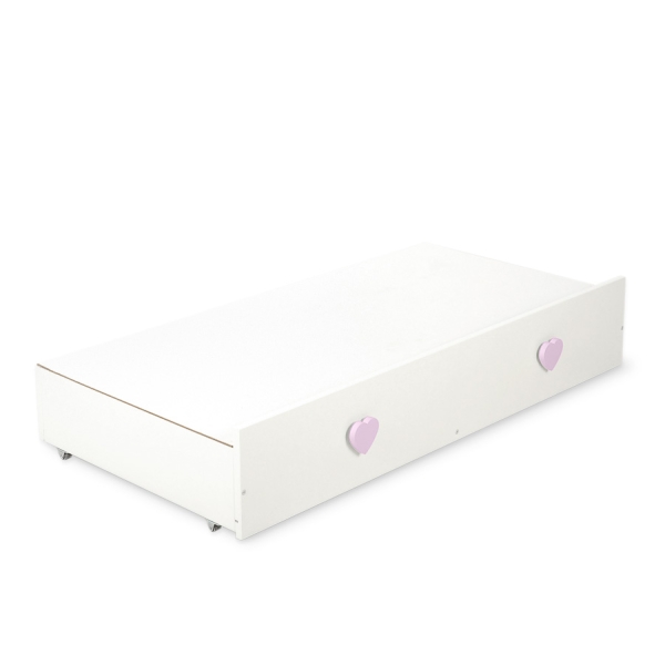 Kinderbed met Lade Roze 120x60 cm  - Lorenzo III MAXI