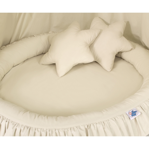 Klamboe met Nest met Ruche + Kussens Beige