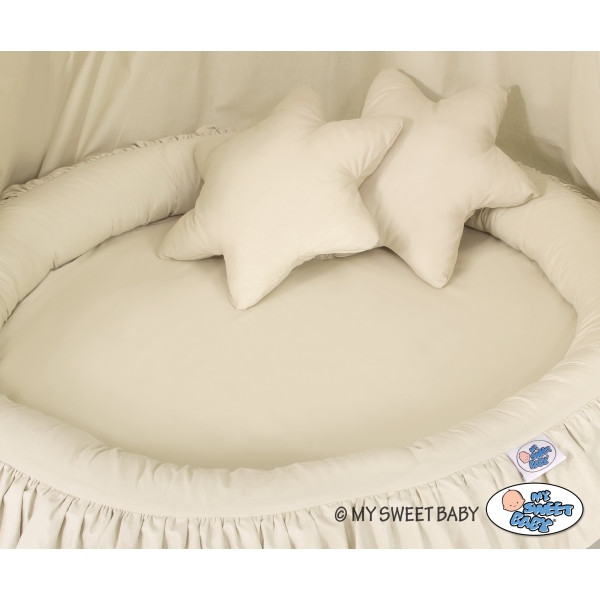Klamboe met Nest met Ruche + Kussens Beige