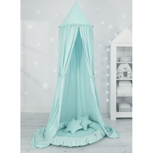 Klamboe met Nest met Ruche + Kussens Mint