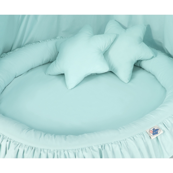 Klamboe met Nest met Ruche + Kussens Mint