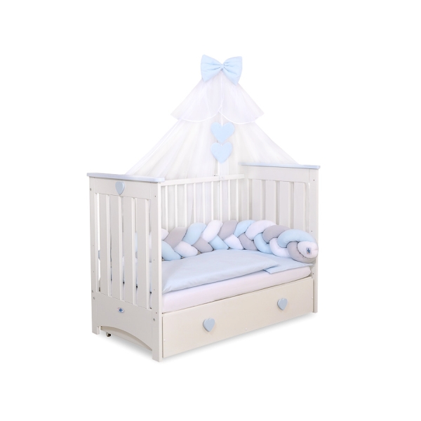 Klamboe van Tule voor Babybed Blauw Sifonki
