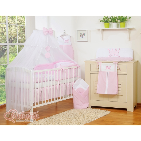 Klamboe van Tule voor Ledikant -  Roze Sifonki Little Prince Princess