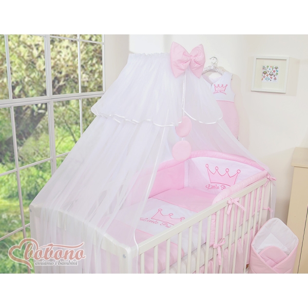Klamboe van Tule voor Ledikant -  Roze Sifonki Little Prince Princess
