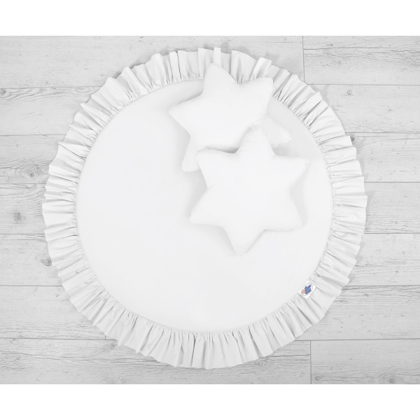 Klamboesluier Speelmat 2-delige Kussenset  voor Kinderkamer Wit