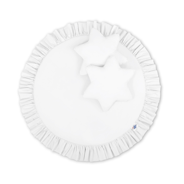 Klamboesluier Speelmat 2-delige Kussenset  voor Kinderkamer Wit