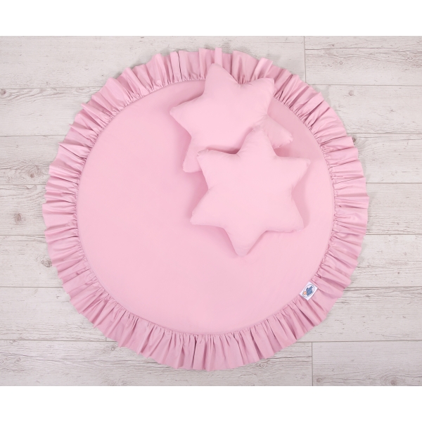 Klamboesluier voor Kinderkamer + Speelmat Kussenset  Roze