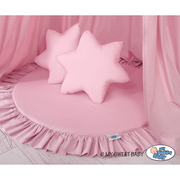 Klamboesluier voor Kinderkamer + Speelmat Kussenset  Roze