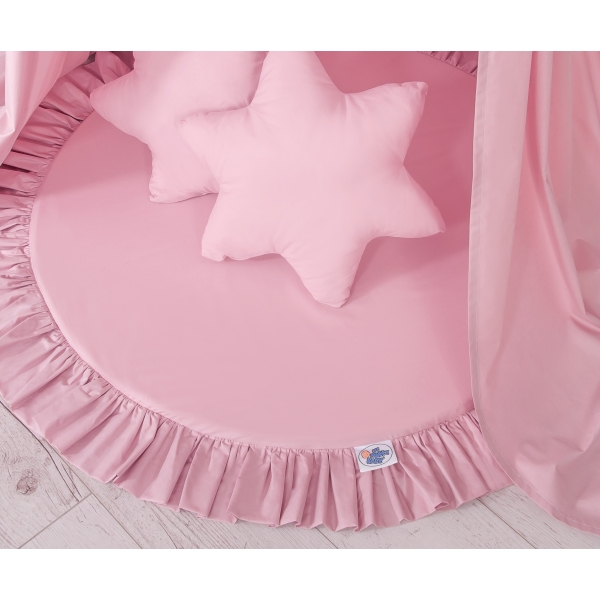 Klamboesluier voor Kinderkamer + Speelmat Kussenset  Roze