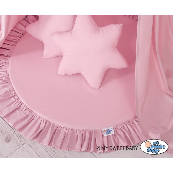 Klamboesluier voor Kinderkamer + Speelmat Kussenset  Roze