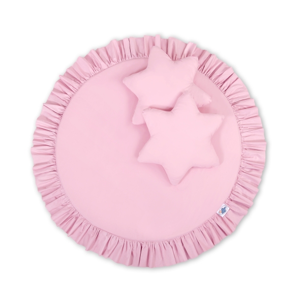 Klamboesluier voor Kinderkamer + Speelmat Kussenset  Roze