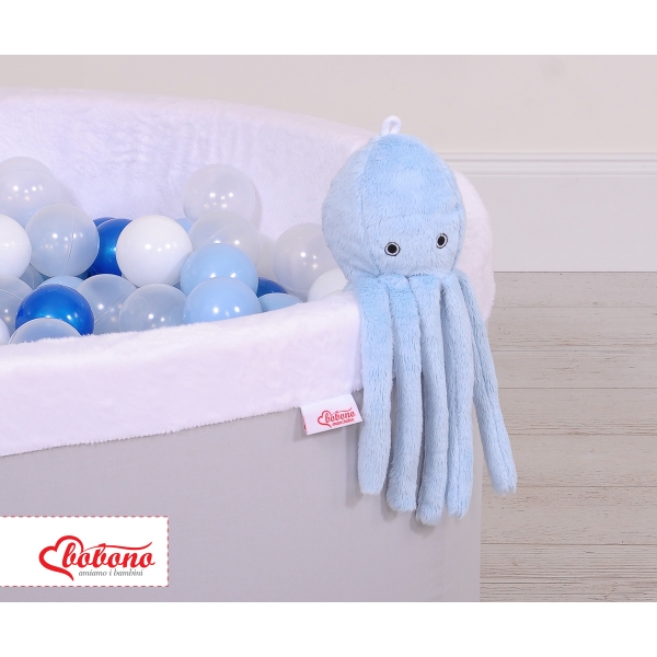 Knuffelige Octopus met Rammelaar Blauw