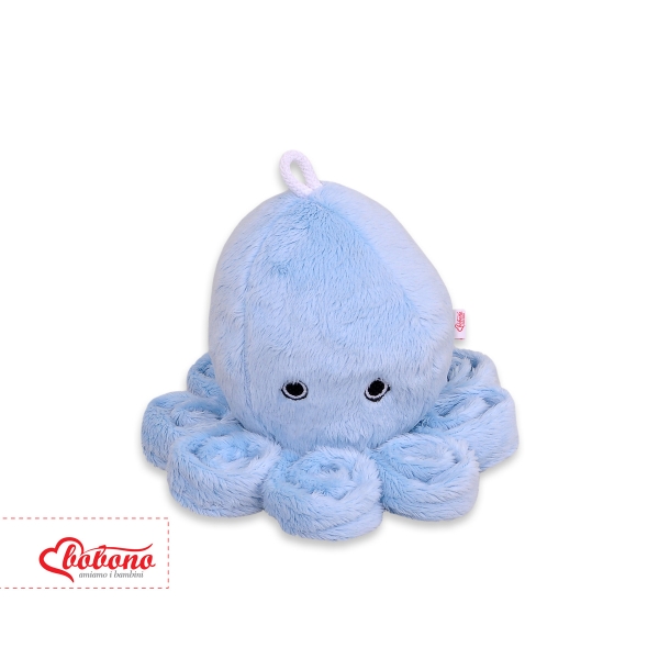 Knuffelige Octopus met Rammelaar Blauw
