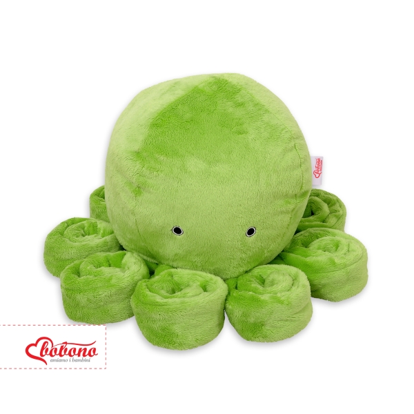 Knuffelige Octopus met Rammelaar Groen