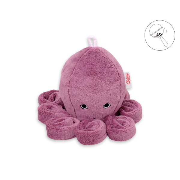 Knuffelige Octopus met Rammelaar Stofroze