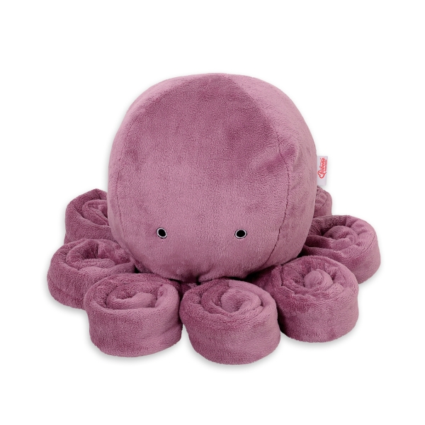 Knuffelige Octopus met Rammelaar Stofroze