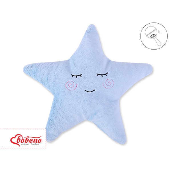 Kussen met Rammelaar LITTLE STAR Blauw