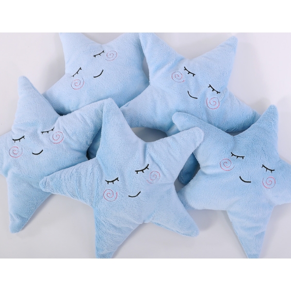 Kussen met Rammelaar LITTLE STAR Blauw