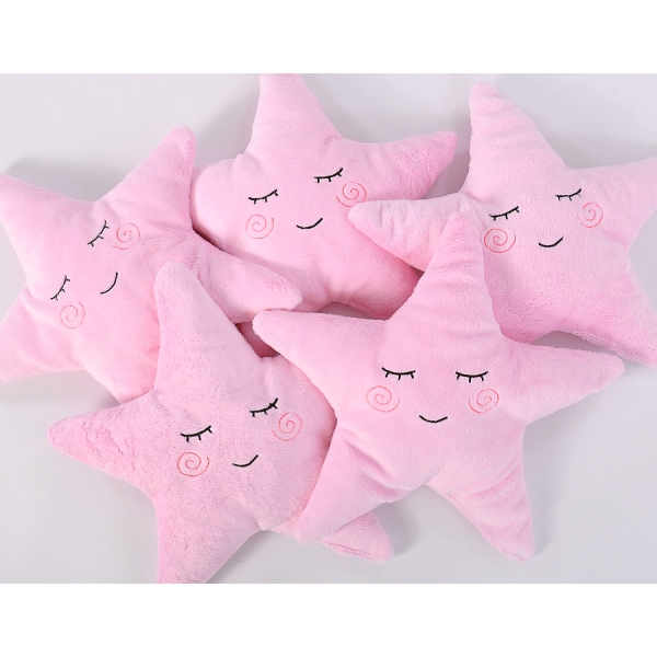 Kussen met Rammelaar LITTLE STAR Roze