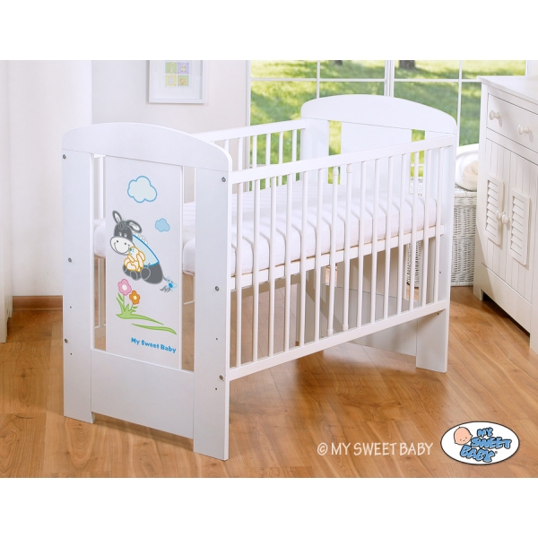 Ledikant 120x60 cm - Donkey Luca Wit Ezel Luca