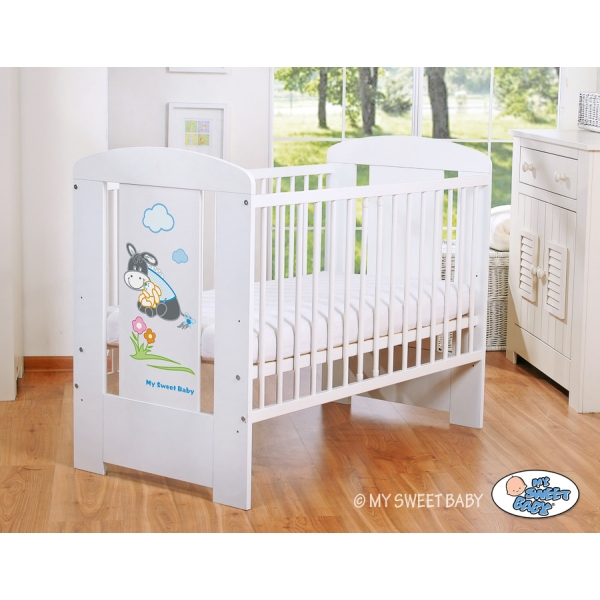 Ledikant 120x60 cm - Donkey Luca Wit Ezel Luca