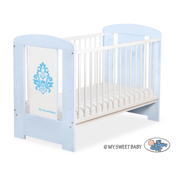 Ledikant 120x60 cm - Glamour Blauw Glamour