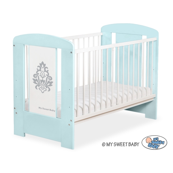 Ledikant 120x60 cm - Glamour Mint Glamour