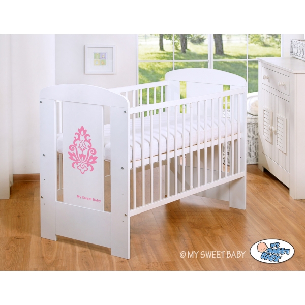 Ledikant 120x60 cm - Glamour Wit Glamour