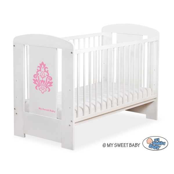 Ledikant 120x60 cm - Glamour Wit Glamour