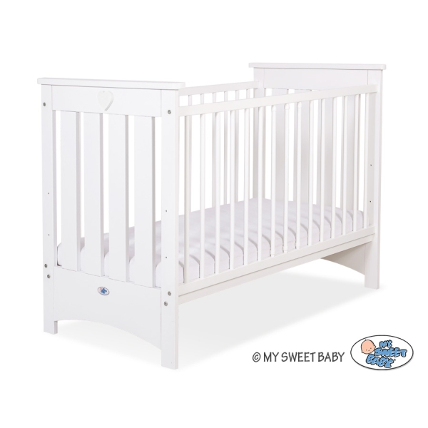 Ledikant 120x60 cm - Lorenzo III Wit
