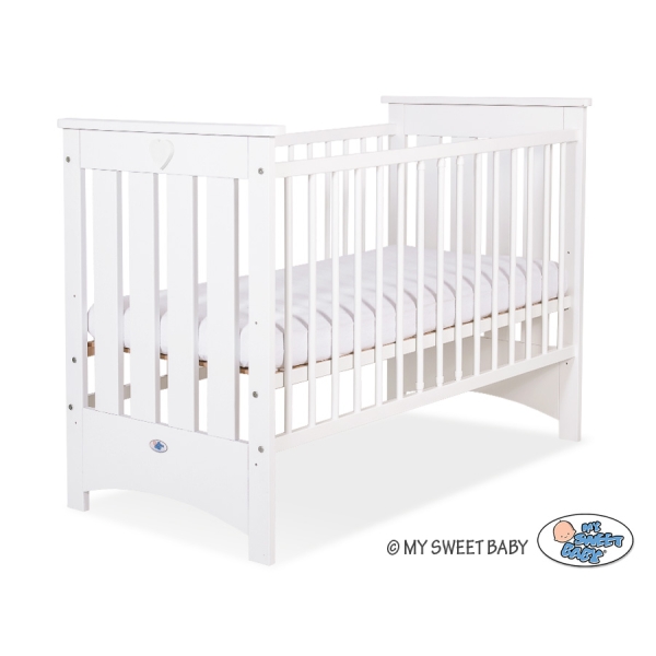 Ledikant 120x60 cm - Lorenzo III Wit