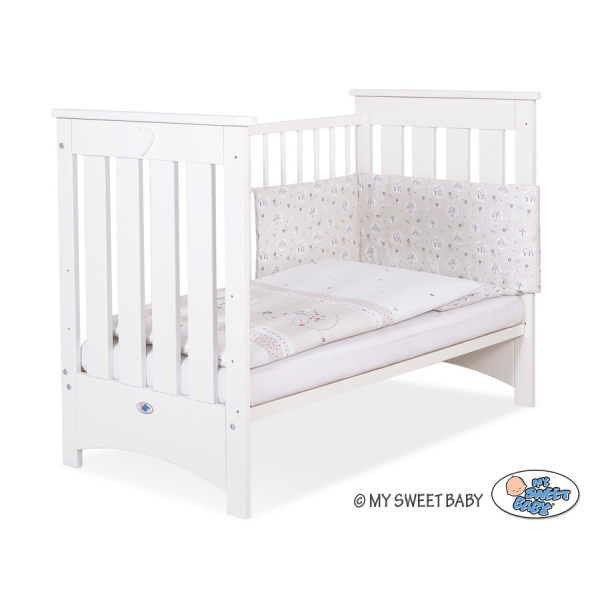 Ledikant 120x60 cm - Lorenzo III Wit