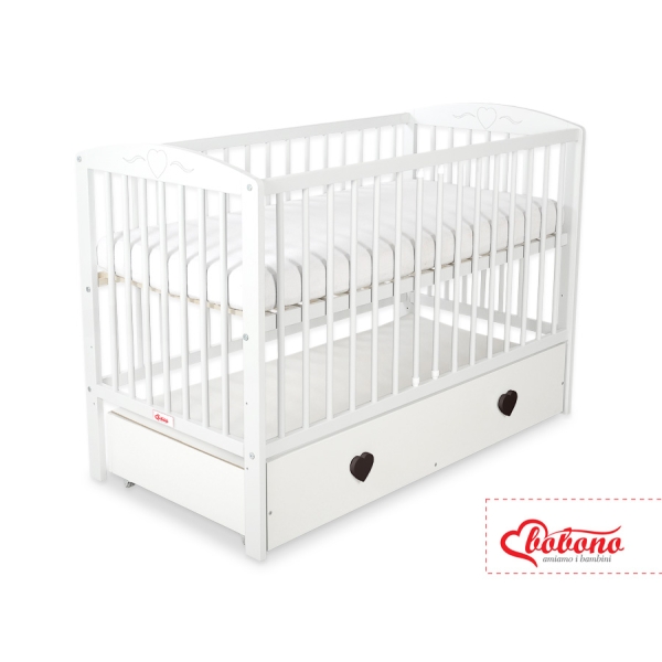 Ledikant Harten met Lade 120x60cm MAXI