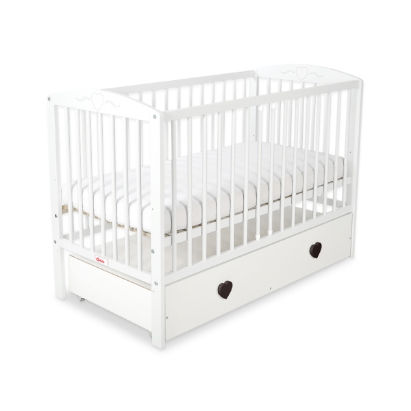 Ledikant Harten met Lade 120x60cm MAXI