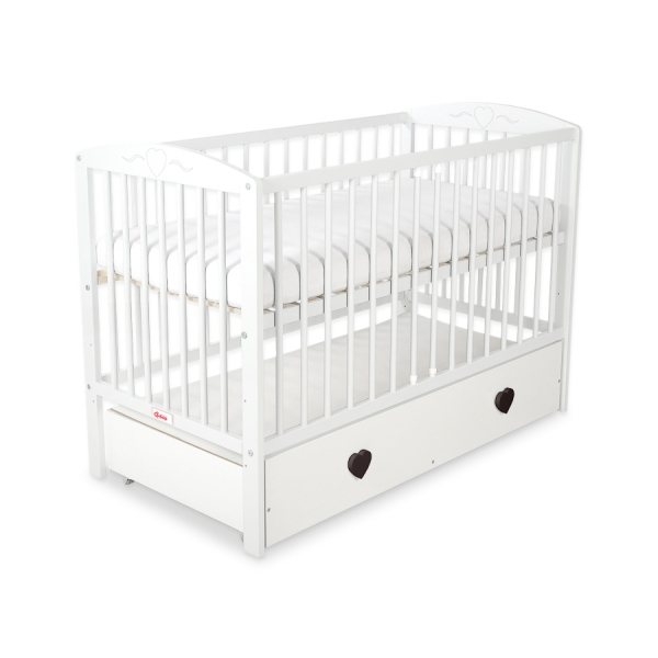 Ledikant Harten met Lade 120x60cm MAXI