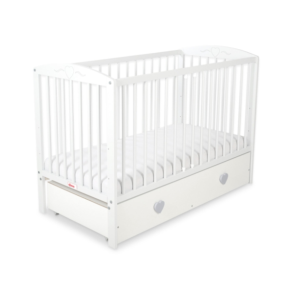 Ledikant Harten met Lade 120x60cm MAXI