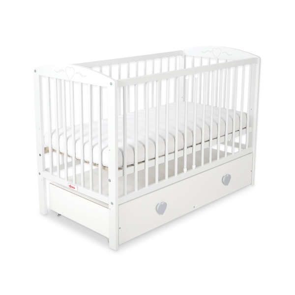 Ledikant Harten met Lade 120x60cm MAXI