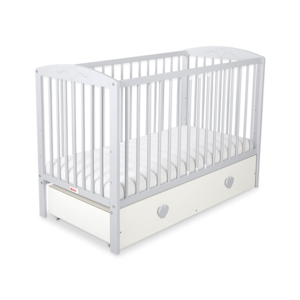 Ledikant Harten met Lade 120x60cm MAXI