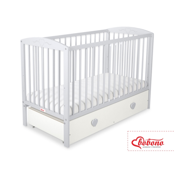 Ledikant Harten met Lade 120x60cm MAXI