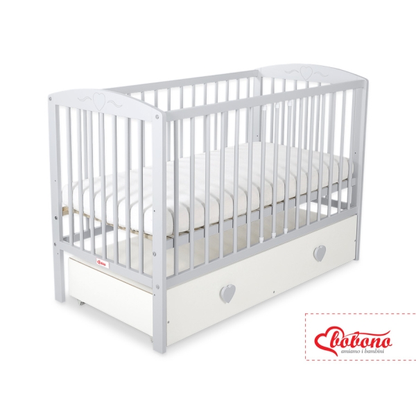 Ledikant Harten met Lade 120x60cm MAXI