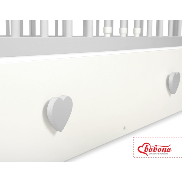 Ledikant Harten met Lade 120x60cm MAXI