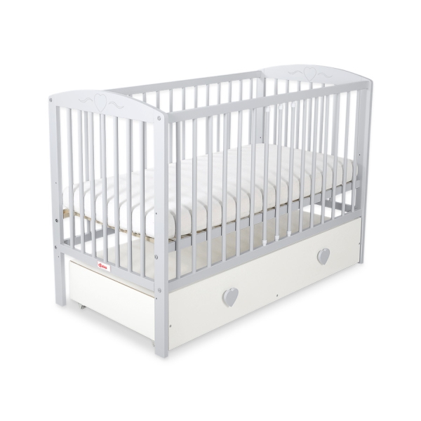 Ledikant Harten met Lade 120x60cm MAXI