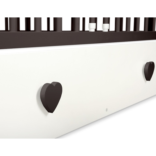 Ledikant Harten met Lade 120x60cm MAXI