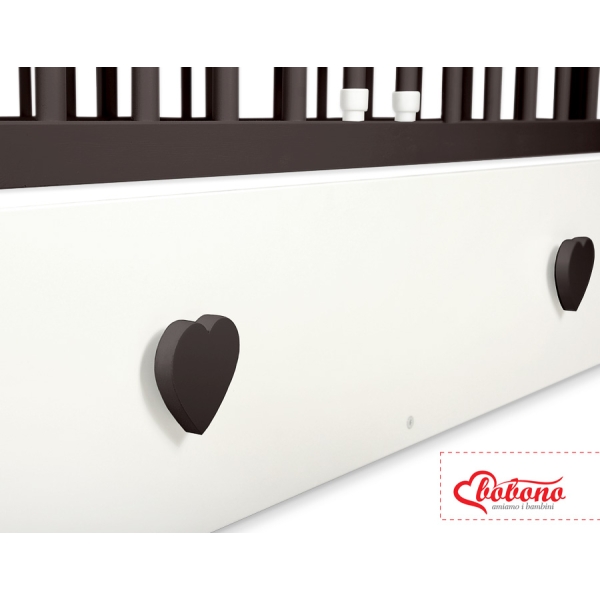 Ledikant Harten met Lade 120x60cm MAXI