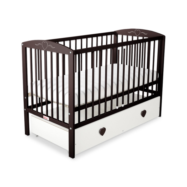 Ledikant Harten met Lade 120x60cm MAXI